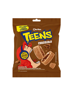 Biscoito Teens sabor chocolate