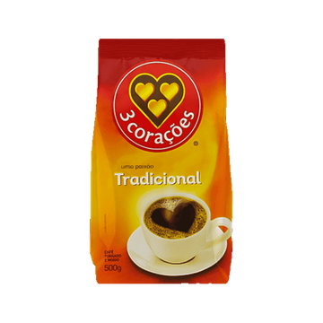 Café Torrado e Moído Tradicional 3 Corações