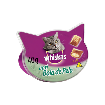 Petisco Para Gatos Adultos Antibola de Pelo Whiskas Temptations