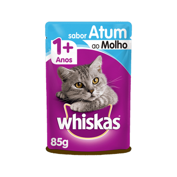 Ração Úmida Para Gatos Adultos sabor Atum Ao Molho Whiskas