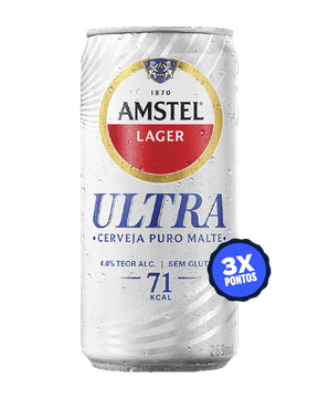Cerveja lager puro malte Amstel Ultra