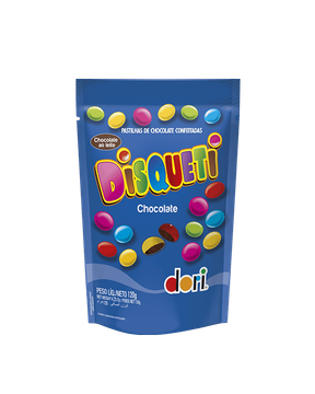 Confeito Disqueti sabor chocolate Dori