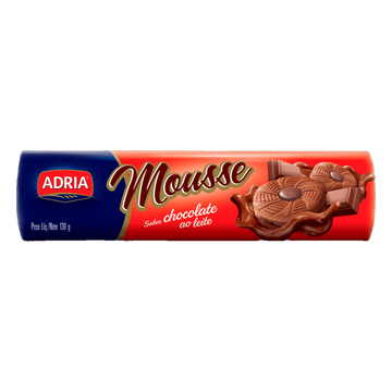 Biscoito Recheio Mousse Chocolate Ao Leite Adria