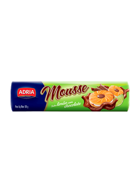 Biscoito de limão com chocolate Mousse Adria