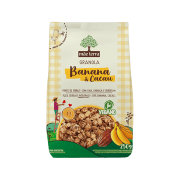 Granola com Banana e Cacau Mãe Terra