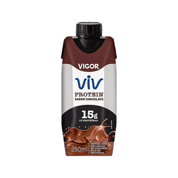 Bebida Proteica Chocolate Zero Lactose Vigor Viv Protein