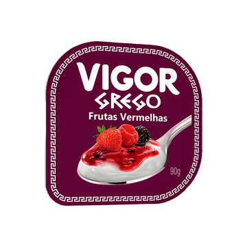 Iogurte de Frutas Vermelhas Vigor Grego