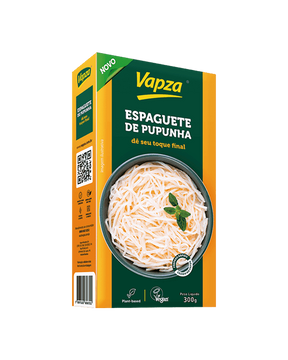 Espaguete de pupunha cozido no vapor Vapza