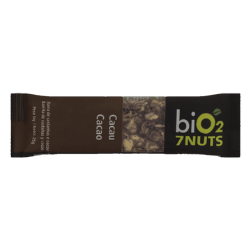 Barra de Castanhas sabor Cacau 7 Nuts Bio2