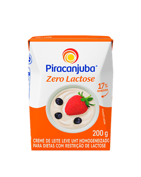 Creme de leite zero lactose Piracanjuba