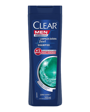 Shampoo Anticaspa Clear Limpeza Diária 2 em 1