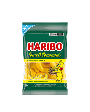 Bala de gelatina bananinhas Haribo