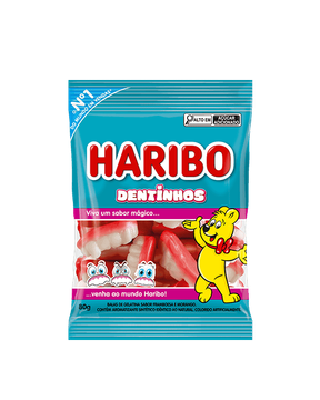 Bala de gelatina dentinhos Haribo