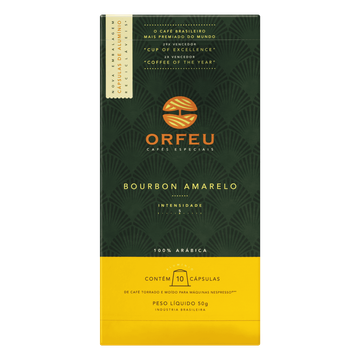 Café em Cápsulas Bourbon Amarelo Orfeu