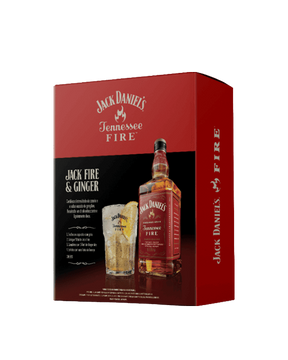Kit Jack Daniel's Fire 1l + 1 copo