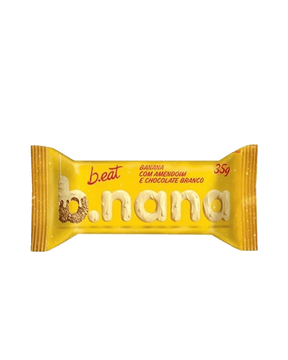 Barra de banana com amendoim e chocolate branco B.nana
