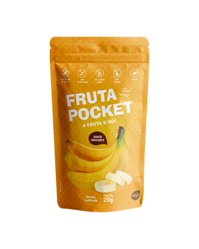 Fruta pocket de banana liofilizado Solo snacks