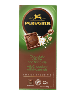 Barra de chocolate Perugina milk chocolate with hazelnuts