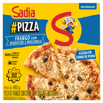 Pizza Frango com Requeijão e Mussarela Sadia