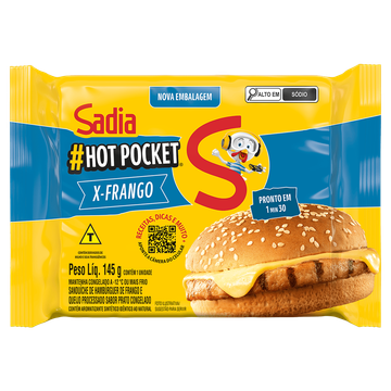 Sanduíche Congelado X-Frango Hot Pocket Sadia