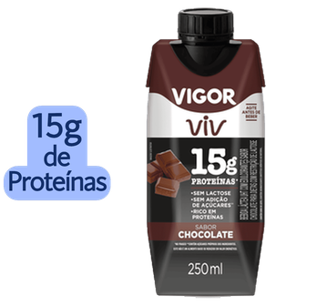 Bebida Proteica Chocolate Zero Lactose Vigor Viv Protein