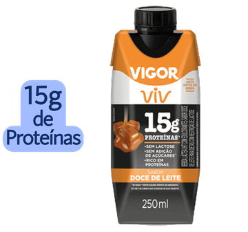 Bebida Proteica Doce de Leite Zero Lactose Vigor Viv Protein
