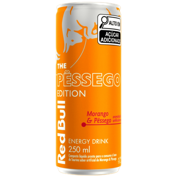 Energético Morango e Pêssego Red Bull Edition