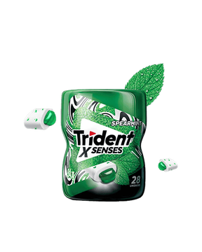 Chiclete Trident XSenses Spearmint Sem Açúcar Garrafa