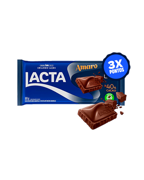 Chocolate Lacta Amaro 40% Cacau Barra