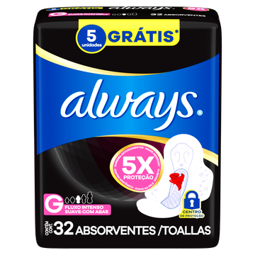 Absorvente Noites Tranquilas Suave com Abas Always