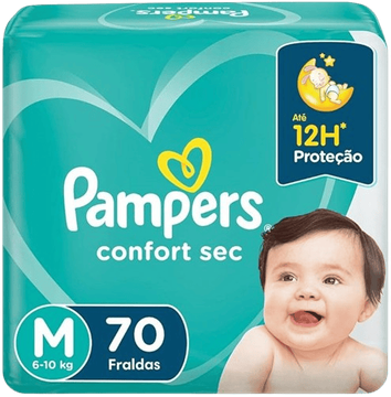 Fralda Confort Sec Super M Pampers