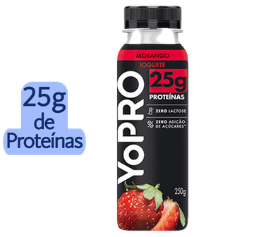 Iogurte Líquido YoPRO Morango 25g de proteínas