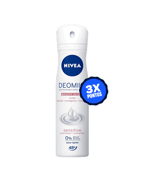 Desodorante Aerosol Antitranspirante Nivea Feminino Deomilk Beauty Elixir Sensitive