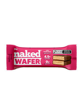 Naked Bites - wafer leite em pó c/ chocolate ao leite