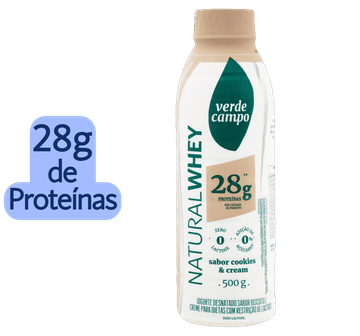 Iogurte Whey Cookies&Cream Verde Campo