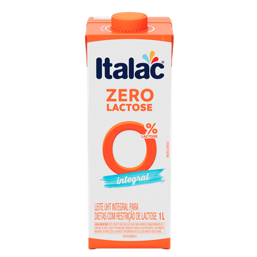 Leite UHT integral zero lactose Italac