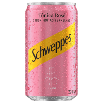 Água Tônica Rosé Frutas Vermelhas Schweppes Lata