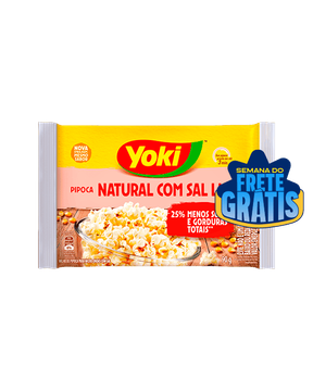 Pipoca Premium Natural com Sal Yoki