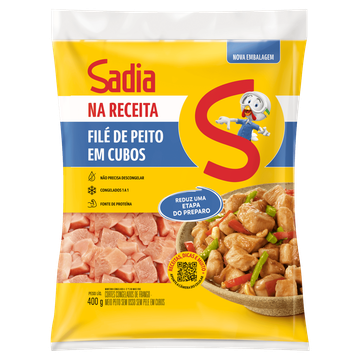Peito de Frango em Cubos Congelado Sadia  Na Receita