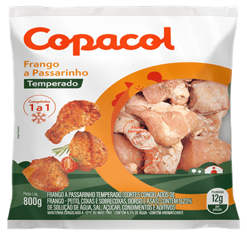 Frango a Passarinho Temperado IQF Copacol