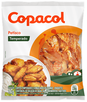 Petiscos de Frango Temperados (Raquete) Copacol