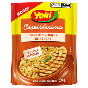 Farofa de Mandioca com Pedaços de Banana Crocante Yoki