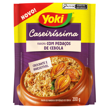 Farofa de Mandioca com Pedaços de Cebola Crocante Yoki
