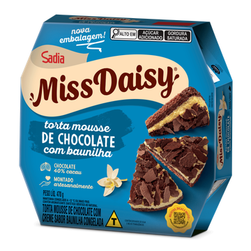 Torta Mousse de Chocolate com Vanila Miss Daisy