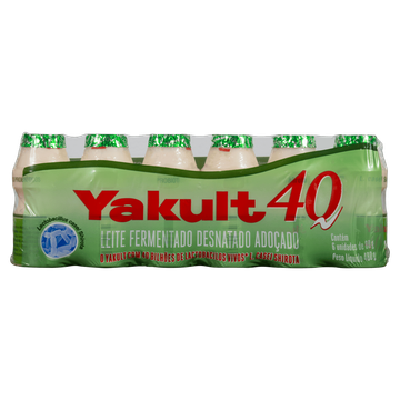 Pack leite fermentado desnatado Yakult 40