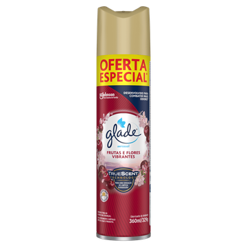 Odorizador de Ambiente Aerossol Frutas e Flores Vibrantes Glade Frasco
