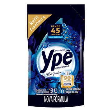 Amaciante de Roupa Concentrado Blue Garden Ypê Pouch 900ml