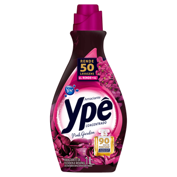 Amaciante de Roupa Concentrado Pink Garden Ypê 1l