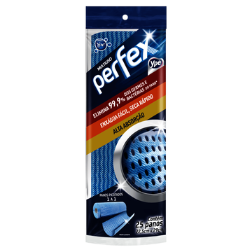 Pano Multiuso em Rolo Azul Perfex 25Un