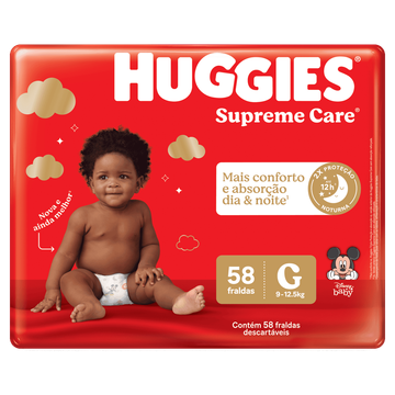 Fralda descartável infantil Huggies Supreme Care G